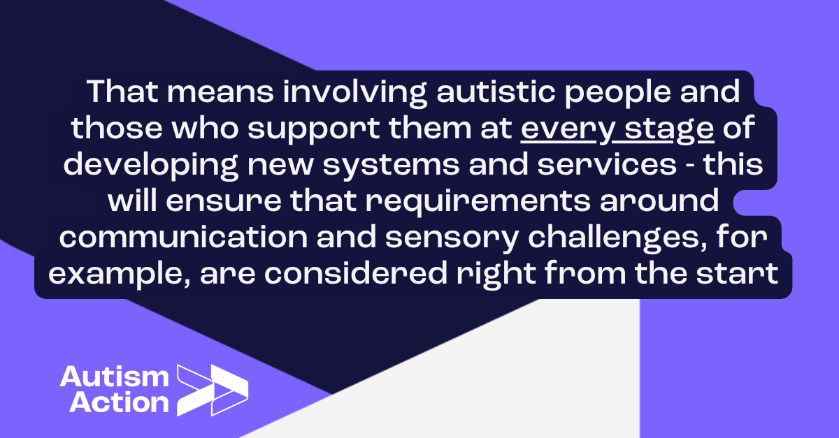_AutismAction's tweet image. We're looking closely at the Government's 10 year Health Plan 'Fit for the Future'.
It is vital that all services meet autistic people's needs so they are no longer excluded from basic healthcare.
Innovations in technology, such as the NHS app, must make healthcare easier - not…
