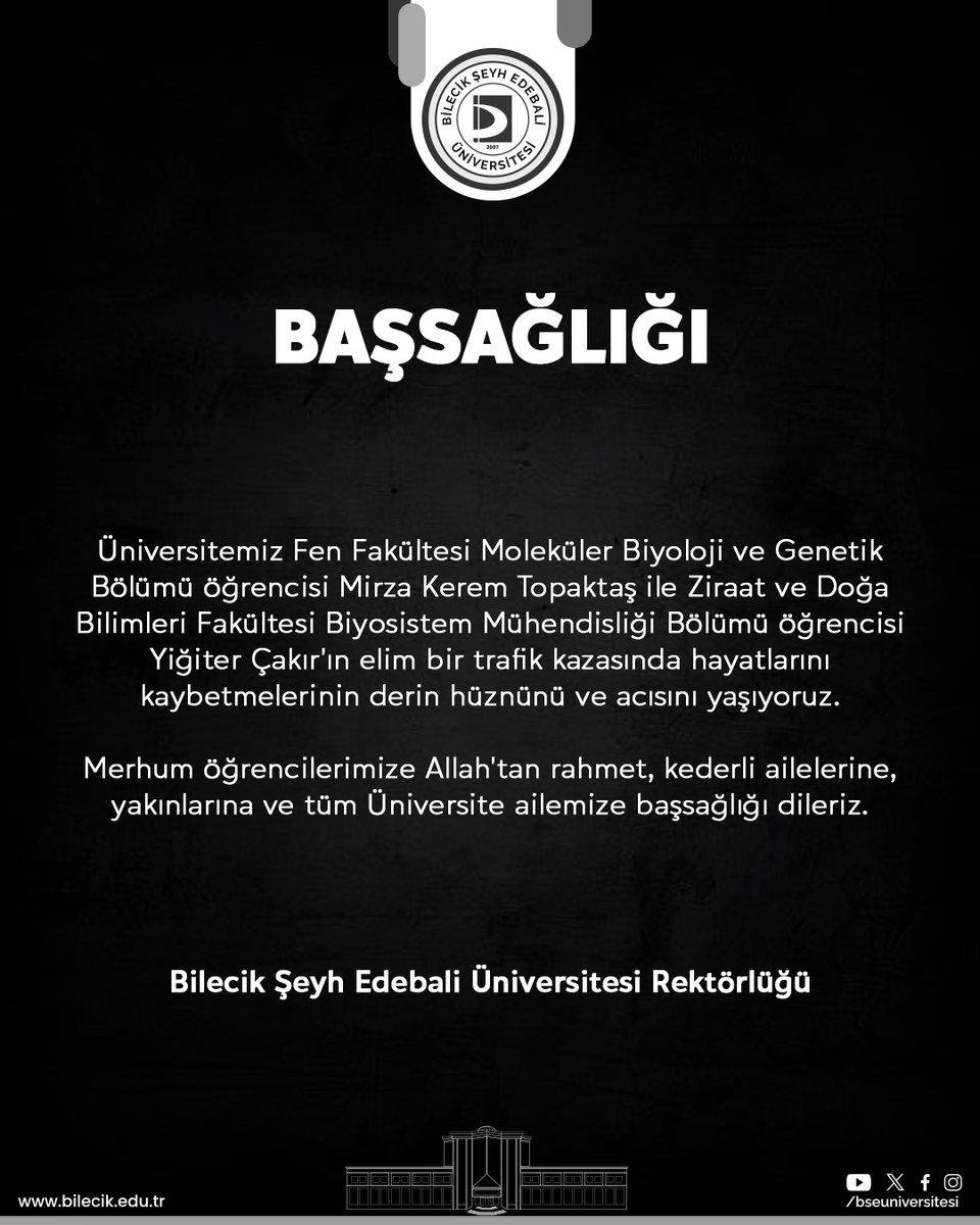 Bilecik Şeyh Edebali Üniversitesi (@bseuniversitesi) on Twitter photo 