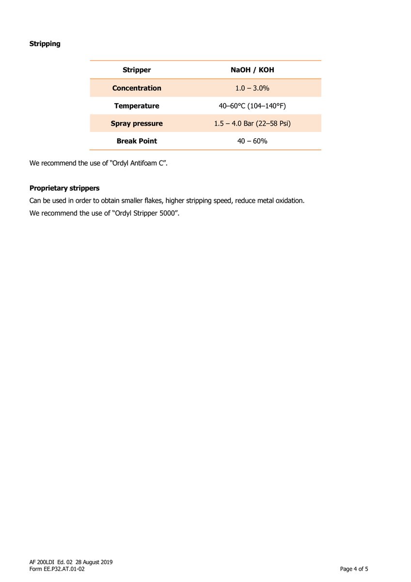 A-Gas EM (@agase_m) on Twitter photo Below are details on Ordyl Dry Film AF 200LDI that we offer.
For more info, please email Mark.Nicholls@agas.com or visit our website at agasem.com
#agasem #photoresist #dryfilm #negativeresist #acidetching #chemicalmilling #ENIG #pcbmanufacturing #metaletching Below are details on Ordyl Dry Film AF 200LDI that we offer.
For more info, please email Mark.Nicholls@agas.com or visit our website at agasem.com
#agasem #photoresist #dryfilm #negativeresist #acidetching #chemicalmilling #ENIG #pcbmanufacturing #metaletching