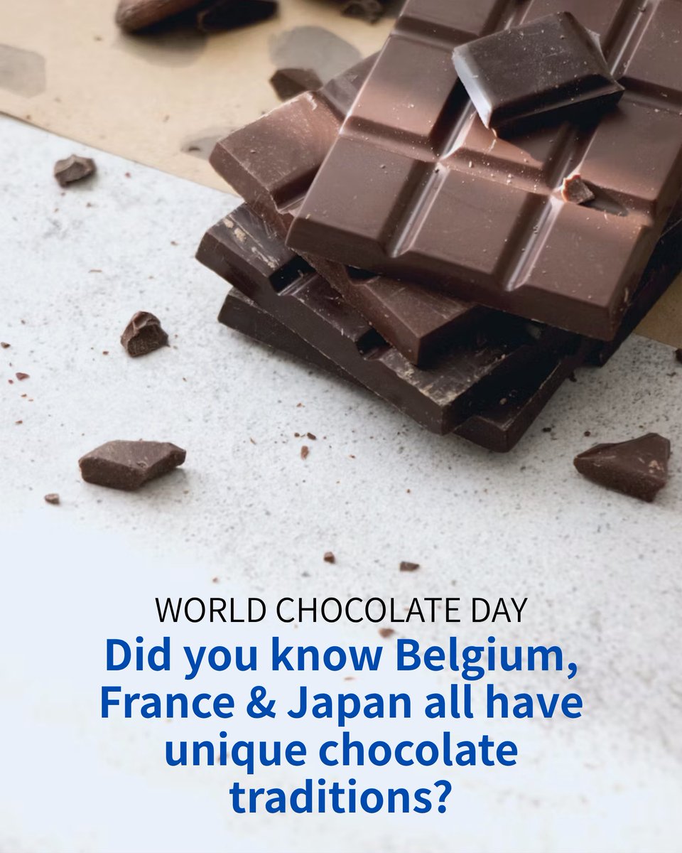 euatexpo's tweet image. Did you know what 🇧🇪 Belgium, 🇫🇷 France and 🇯🇵 Japan have in common?
🍫 A deep chocolate traditions!
Celebrate sweet diplomacy on #WorldChocolateDay!
#EUatExpo #EXPO2025