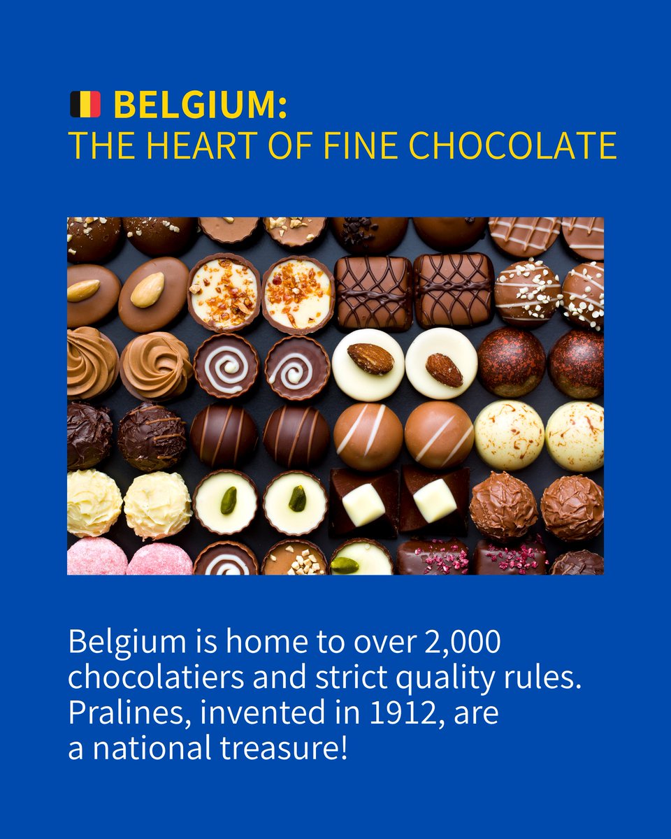 euatexpo's tweet image. Did you know what 🇧🇪 Belgium, 🇫🇷 France and 🇯🇵 Japan have in common?
🍫 A deep chocolate traditions!
Celebrate sweet diplomacy on #WorldChocolateDay!
#EUatExpo #EXPO2025