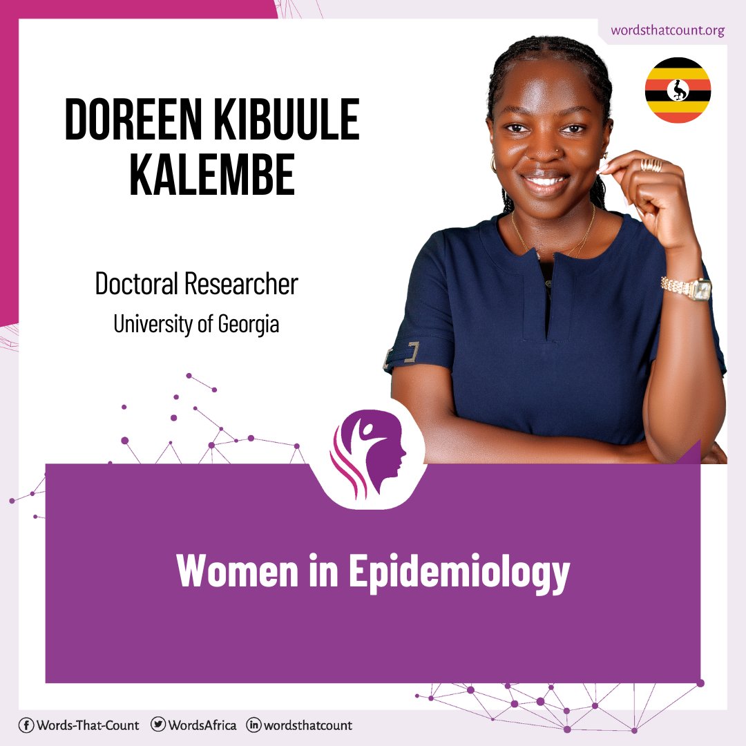 Meet Doreen Kalembe, a Ugandan #biostatistician passionate about biology &amp; how diseases spread. She is part of the global effort to improve public health through data, as part of her PhD at <a href="/universityofga/">UGA</a>.

More: wordsthatcount.org/women-in-epide…
#EmpowermentThroughStories #WomenInSTEM