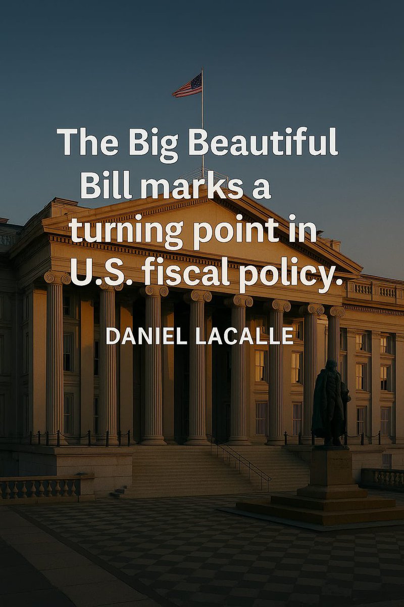 The “Big Beautiful Bill” (BBB) is a historic pivot in 🇺🇸 U.S. fiscal policy?

✅ Largest spending cuts in decades
✅ Massive tax relief &amp; deregulation
✅ Ambitious deficit reduction to slash debt to 94% of GDP by 2034
✅ Sparks private sector growth &amp; aims to lift GDP above 4%