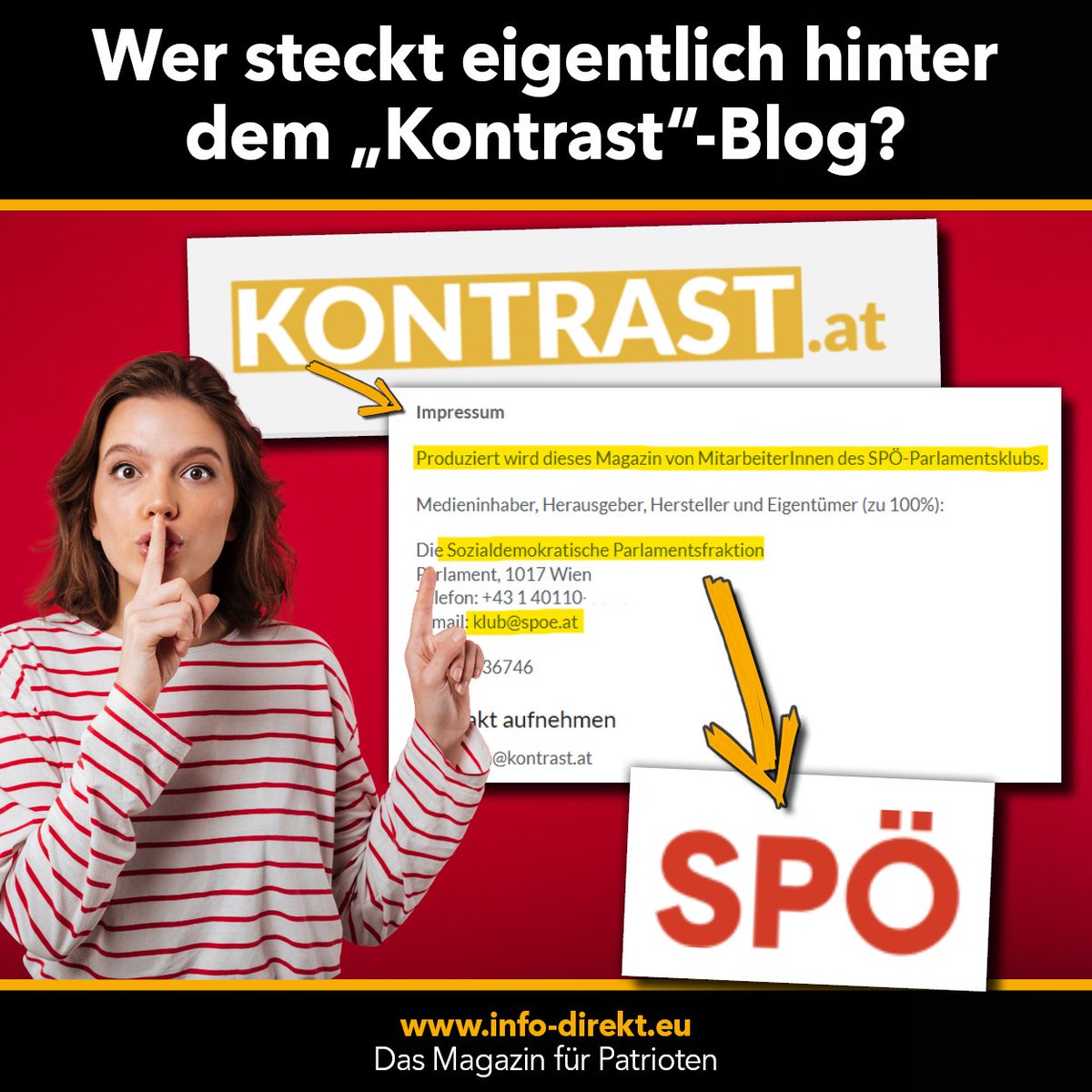 Michael Scharfmüller 📯✌🏻 (@mentalschmied) on Twitter photo ⚠️ Bei <a href="/Kontrast_at/">Kontrast.at</a> handelt es sich um rote Propaganda im orangen Kleid!
👉🏻 Mehr dazu: info-direkt.eu/medien/achtung…
#SPÖ ⚠️ Bei <a href="/Kontrast_at/">Kontrast.at</a> handelt es sich um rote Propaganda im orangen Kleid!
👉🏻 Mehr dazu: info-direkt.eu/medien/achtung…
#SPÖ