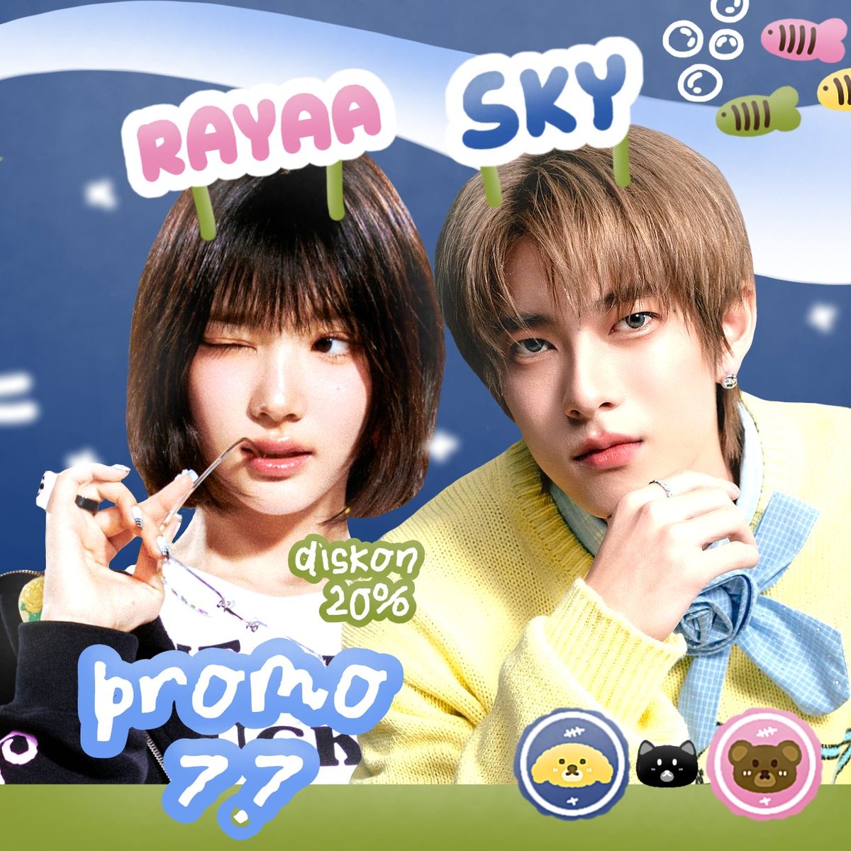HAWOOOO!!! BANTU REPOST YAA, GOMAWOOO 🫧🍀🐟🐈🍓🐻🎀 

promo 7.7 :: RAYAA SAMA ABANG SKY <a href="/caxpture/">Sky.</a> mauu adain promo spesial untuk katalog di bawah!! YAITU DISKON 20% (harga yang tertera di katalog sudaa harga diskon yaa) 📝⏳ JIKAA MAU JAJANKK BOLEE LANGSUNG DM YAAA!!

#zonauang