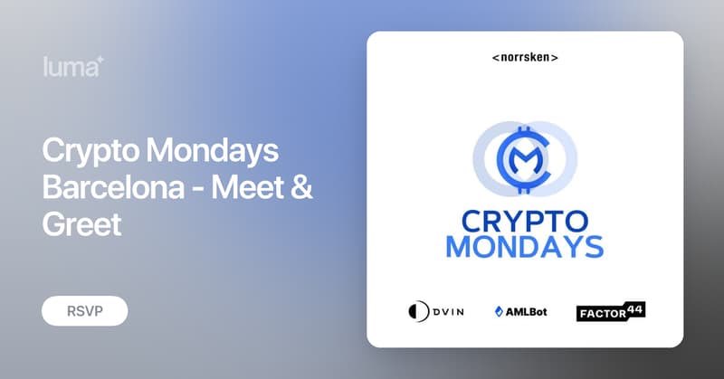 CryptoMondays (@crypt0mondays) on Twitter photo CryptoMondays Barcelona will be having <a href="/loukerner/">Lou Kerner 🇮🇱🇺🇦</a> for the first time 🙌🙌
Click here to book your spot lu.ma/phvfmd1m?local… CryptoMondays Barcelona will be having <a href="/loukerner/">Lou Kerner 🇮🇱🇺🇦</a> for the first time 🙌🙌
Click here to book your spot lu.ma/phvfmd1m?local…