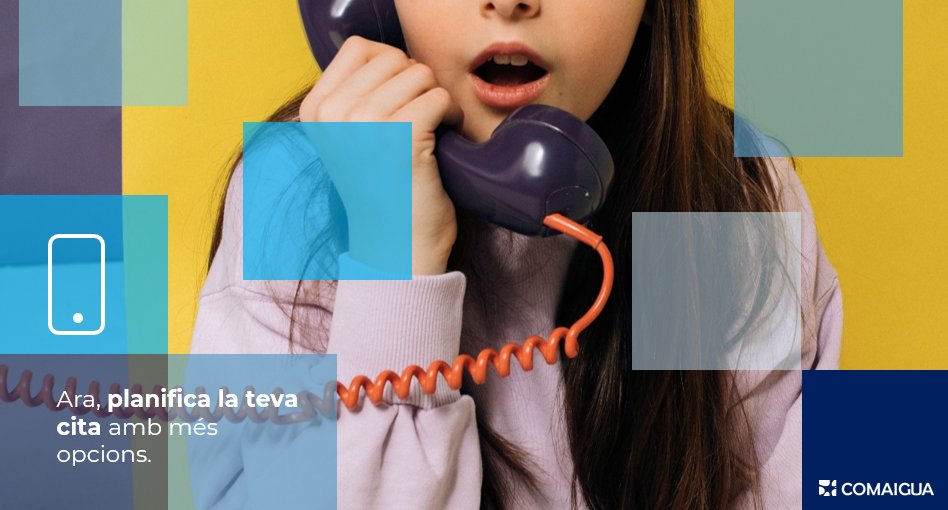 Necessites planificar-te qualsevol gestió 📄 del subministrament d'#aigua?
💻Planifica la teva cita sol·licitant atenció personalitzada: acortar.link/cK3RRI
ℹ️Consulta la resta de canals no presencials: acortar.link/p3MSNU
#ComaiguaAMBTU