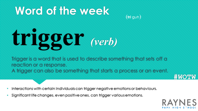 This week's Word of the Week is...
#WOTW #RaynesParkHighSchool #RPHS