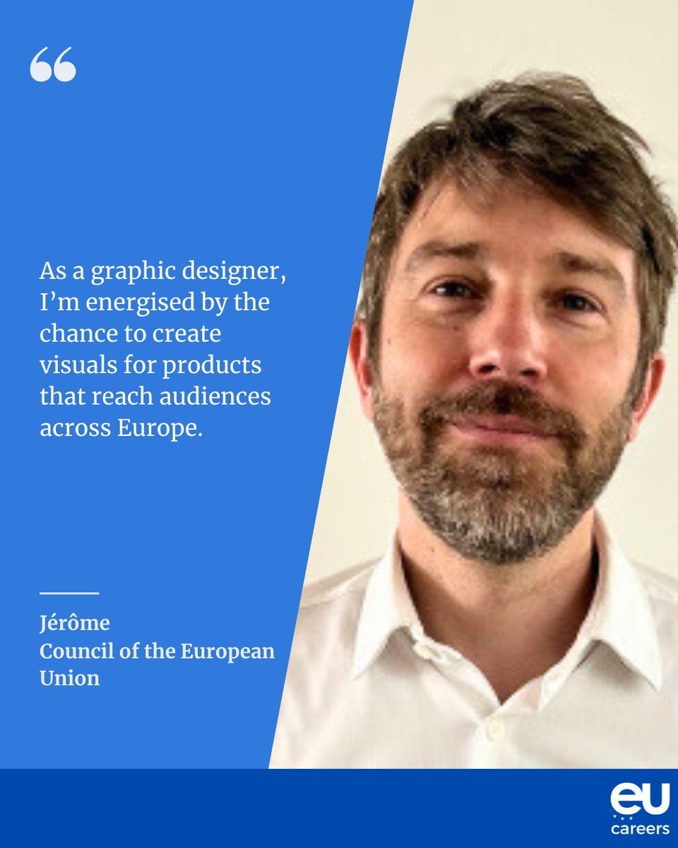 🟦 The EU Institutions are seeking skilled communication professionals!
🚨 Deadline 29 July 2025

📢 Apply to one of the three fields ⤵️
1. Graphic design and visual content production
2. Social media and digital communication 
3. Webmaster
📢 Info > bit.ly/4kW5o4I