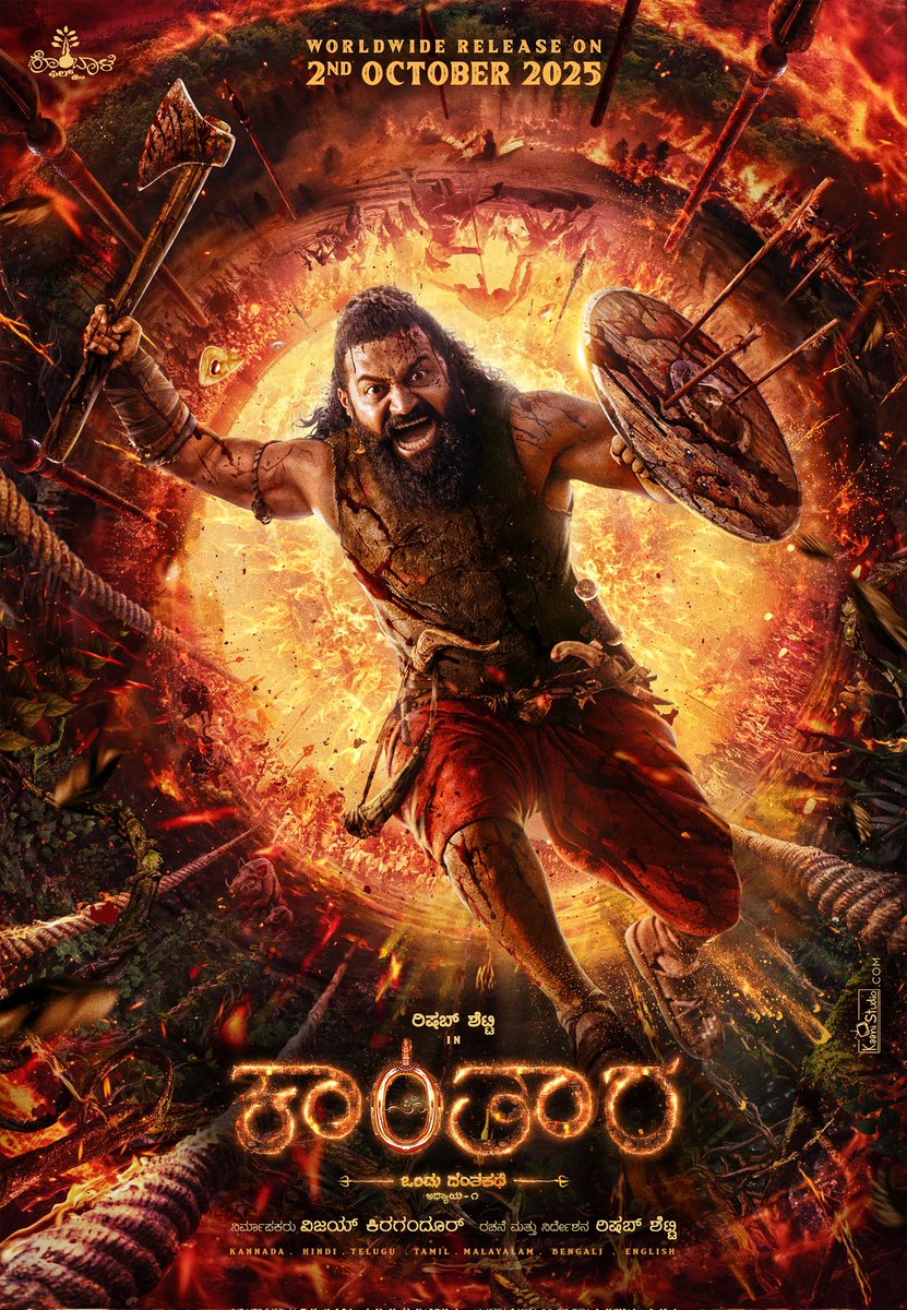 Where legends are born and the roar of the wild echoes… 🔥
#Kantara – A prequel to the masterpiece that moved millions.

Wishing the <a href="/shetty_rishab/">Rishab Shetty</a> a divine and glorious birthday.

#KantaraChapter1 roars into cinemas worldwide on October 2nd, 2025.