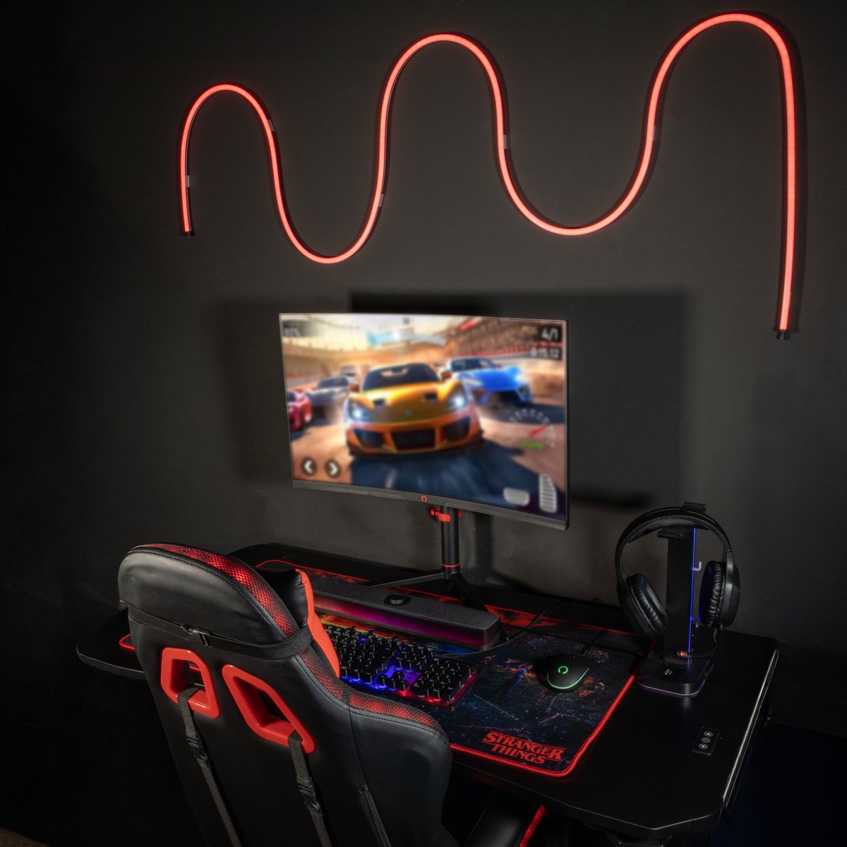 Besoin de pimper votre setup ? Notre bande LED néon connectée (3m, 252 LED) est dispo 🔥

🎶 Mode musique intégré
🗣️ Contrôle vocal (Alexa/Google)
🔧 Flexible, découpable

👉 Qui rêve de l’ajouter à son QG gaming ? 😍

#Konix #RGB #SmartHome