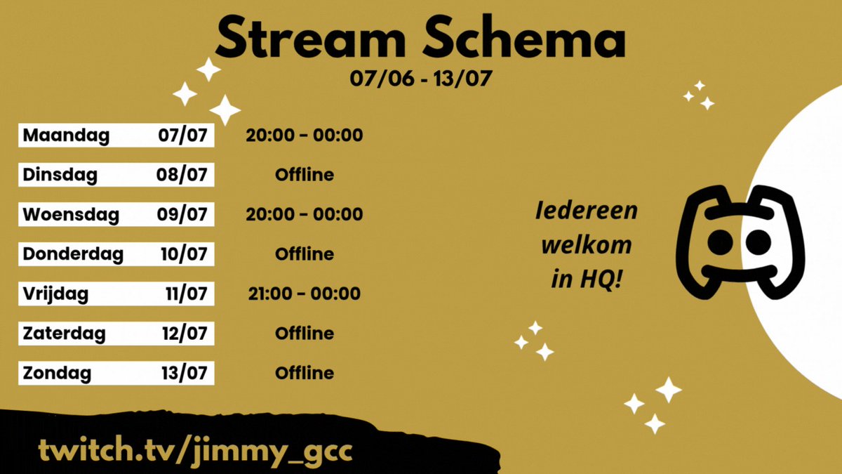 JIMMY__gcc's tweet image. Een nieuwe week met een nieuw stream schema!
We gaan terug knallen met de Copains in Gray Zone!
Iedereen welkom!
Twitch.tv/jimmy_gcc