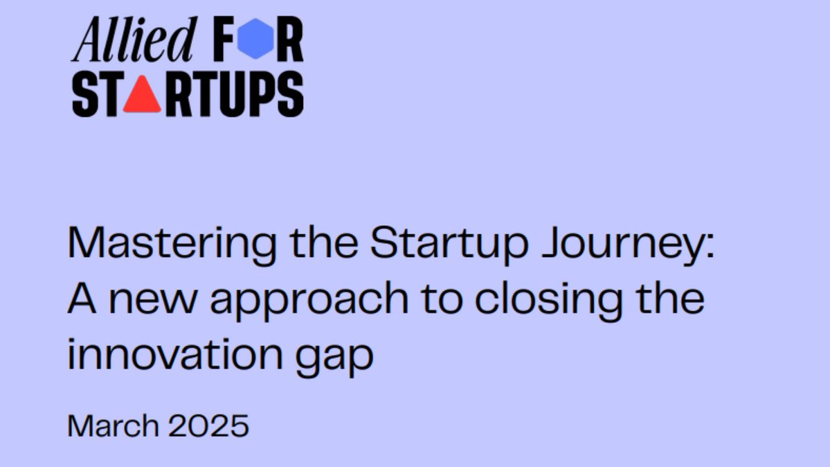 EBAN_org's tweet image. 🚀 Mastering the Startup Journey by Allied for Startups
Explore the stages, challenges & opportunities in Europe’s startup ecosystem: funding, talent, regulation, and market barriers.
📥 Download: eban.org/mastering-the-…