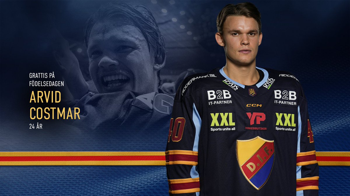 Född blårand, spelande supporter och stor kvalhjälte. Varmt Djurgårdsgrattis, Costmar! 🎈

#DIFHockey | #AlltidOavsett