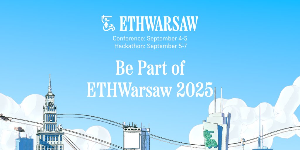 ETHWarsaw ๐งโโ๏ธ๐ต๐ฑ (@ethwarsaw) on Twitter photo Ready to build, vibe, and make magic in Warsaw this September?
Hereโs how you can join ETHWarsaw 2025:
๐ Get conference tickets
๐ง Hack
๐ค Apply to speak
๐งโโ๏ธ Volunteer
๐ธ Sponsor
๐ค Partner
๐ฐ Join as media
๐ Host a side event
๐ Warsaw, Sep 4โ7
๐งโโ๏ธ High signal, high vibes
All Ready to build, vibe, and make magic in Warsaw this September?
Hereโs how you can join ETHWarsaw 2025:
๐ Get conference tickets
๐ง Hack
๐ค Apply to speak
๐งโโ๏ธ Volunteer
๐ธ Sponsor
๐ค Partner
๐ฐ Join as media
๐ Host a side event
๐ Warsaw, Sep 4โ7
๐งโโ๏ธ High signal, high vibes
All