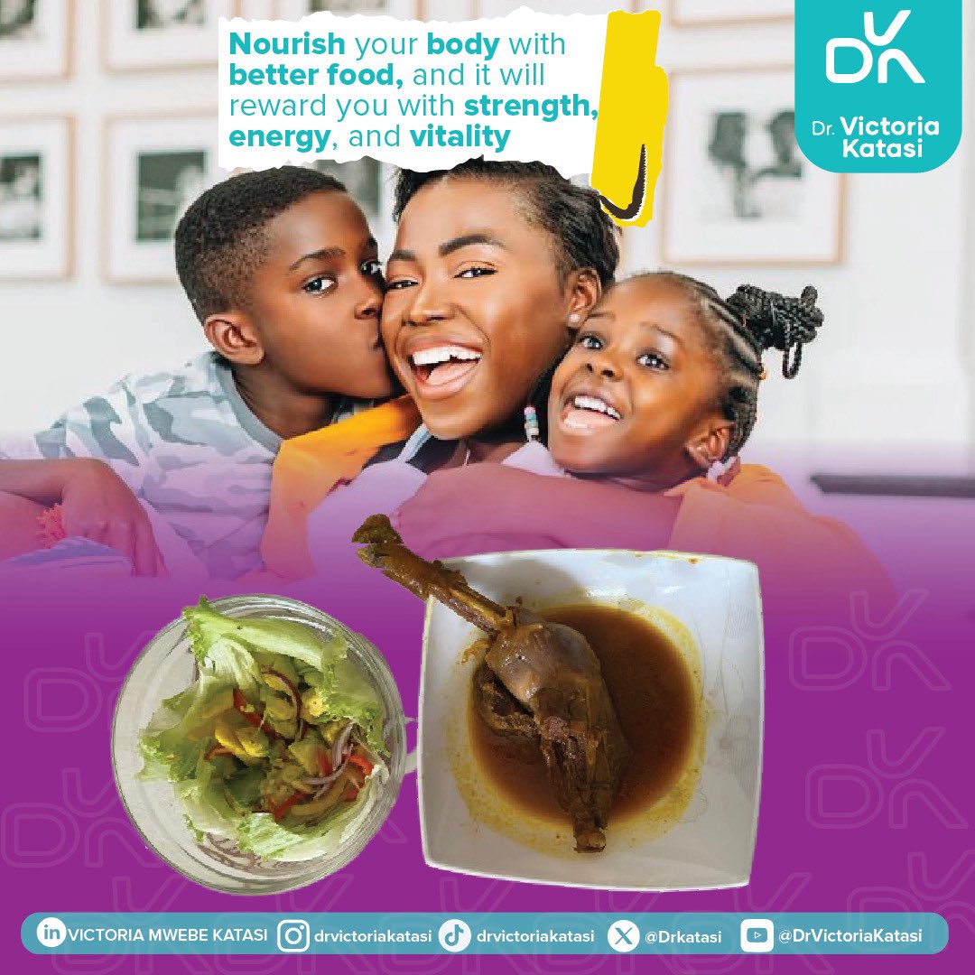 DrKatasi's tweet image. Your body deserves better. Nourish it with real food, and it will reward you with strength, energy, and vitality. Let’s fuel our families with health one meal at a time.
#BetterFoodBetterLife #FamilyWellness #DVKWellness