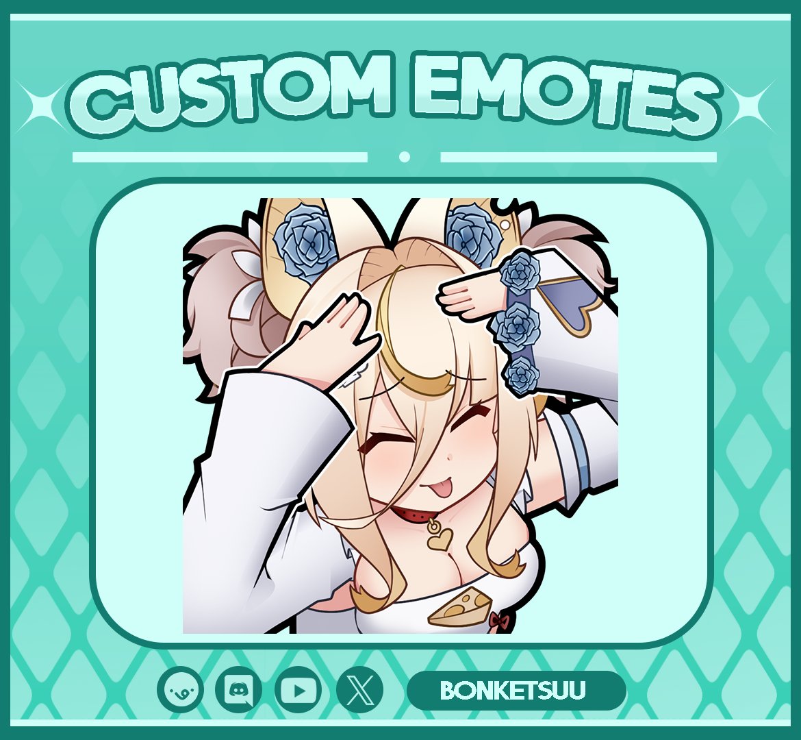 💛 Comms from @AspenNezumi 💛
Thank you for your commission!

my commission is still available, DM me for order! on my VGEN : vgen.co/Bonketsuu 

#emotes #art #commissions #commissionsopen #illustration #ArtistsOnTwitter #VGen #VGenComm #etobleh