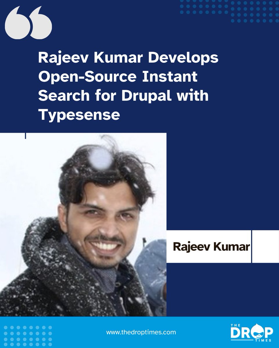 thedroptimes's tweet image. ⚡ Fast, open-source search for #Drupal?

Rajeev Kumar is building an instant search solution using Typesense + Search API — no Algolia needed.
🧪 Fast queries
🧩 Facets &amp;amp; filters
🤖 LLM integration planned

🔗 bit.ly/4lypmmp 

#Typesense #InstantSearch