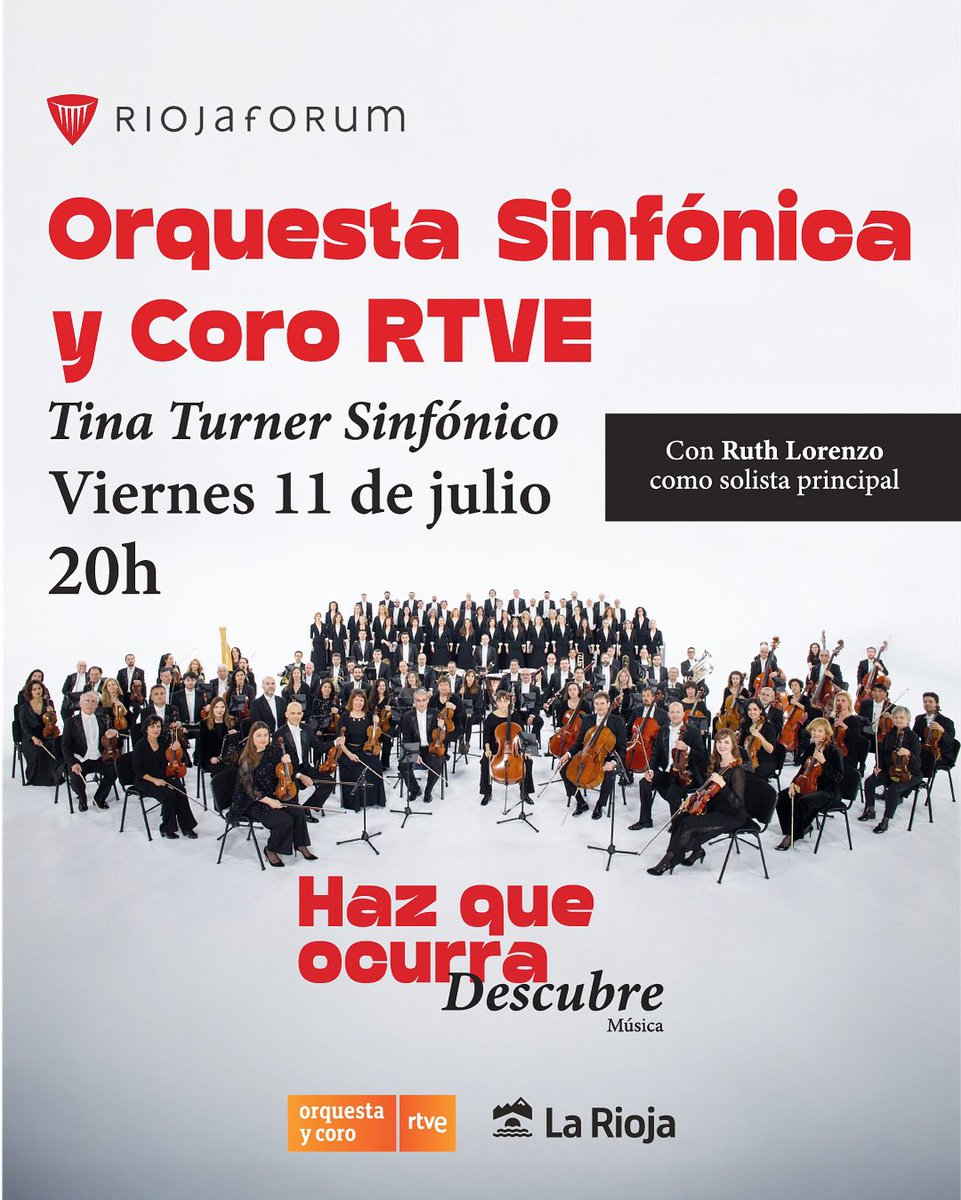 🎤 𝐎𝐑𝐐𝐔𝐄𝐒𝐓𝐀 𝐒𝐈𝐍𝐅Ó𝐍𝐈𝐂𝐀 𝐘 𝐂𝐎𝐑𝐎 𝐑𝐓𝐕𝐄 𝐂𝐎𝐍 𝐑𝐔𝐓𝐇 𝐋𝐎𝐑𝐄𝐍𝐙𝐎

🎟️ riojaforum.es