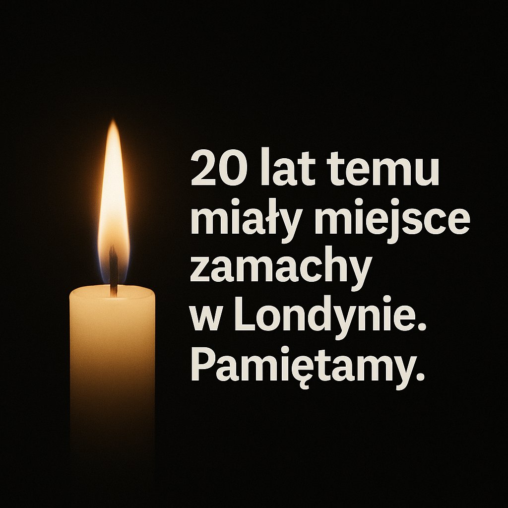 🕯️ 20 lat temu, w dn. 7.07.2005r. Londyn został zaatakowany przez terrorystów z Al-Kaidy. 

4 zamachy, 52 ofiary śmiertelne, ponad 700 rannych.
Pamiętamy.

🎗️ Wśród ofiar byli obywatele 18 narodowości.

#77London #londonbombings
<a href="/MPiekarski24/">Michał Piekarski</a>
<a href="/AleksanderOlech/">Aleksander Olech</a>
<a href="/ik_projekt/">ProjektIK</a>