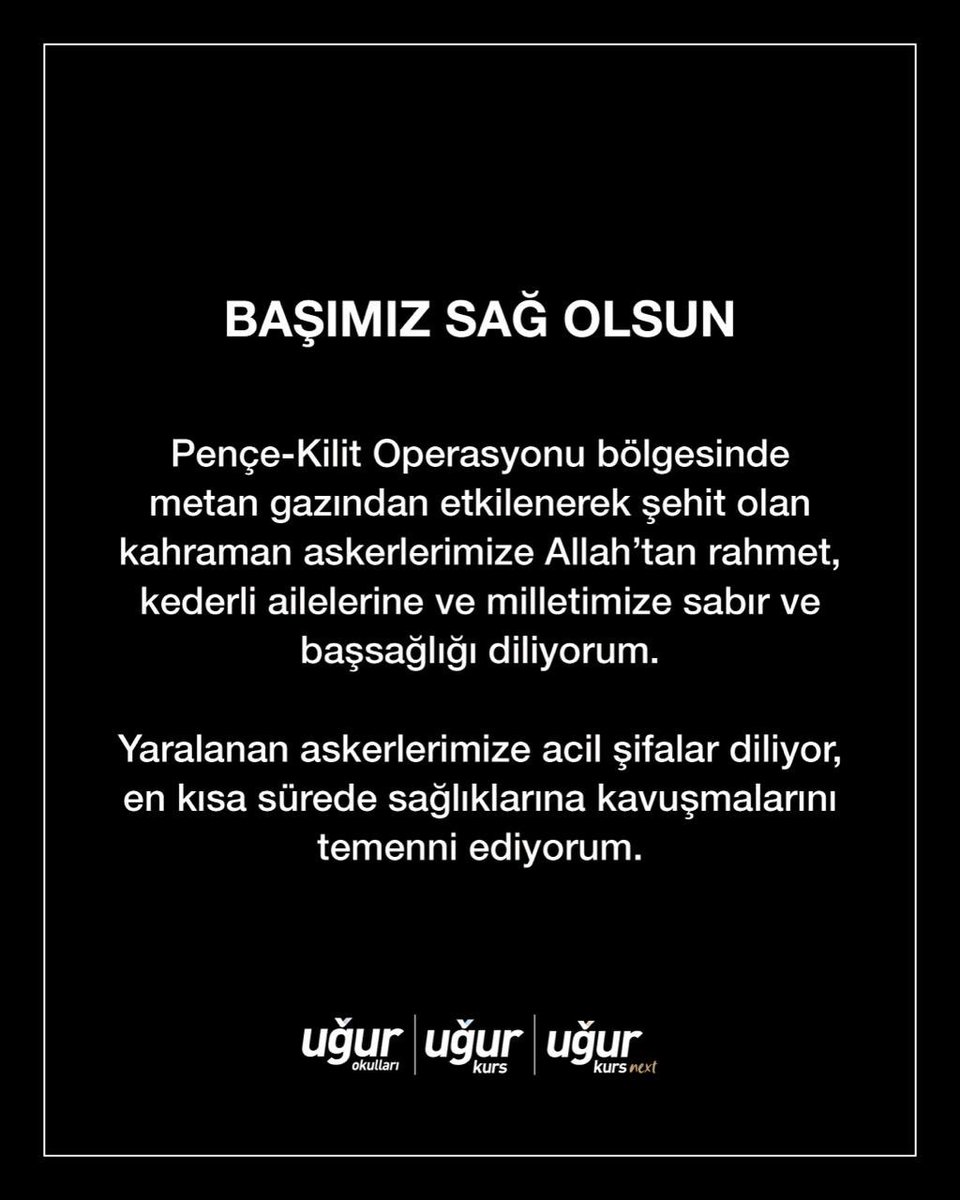 Başımız sağ olsun