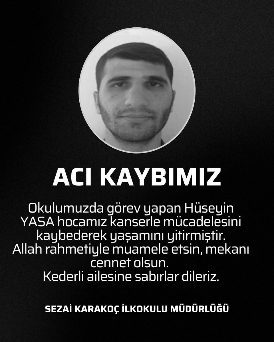 Acı kaybımız..<a href="/Kayahansubasi/">Kayahan Subaşı</a>