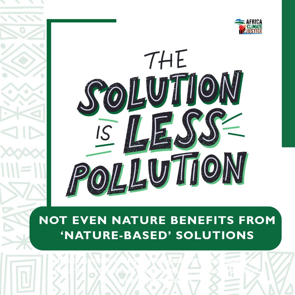 AfricanCJGroup's tweet image. “Nature-based solutions" #AFR100 & #carbonfarming schemes, are #landgrabs in disguise. Communities are losing access to ancestral lands, while fossil fuel companies claim to be #netzero. Africa needs Indigenous Stewardship, not market-driven offsets.
