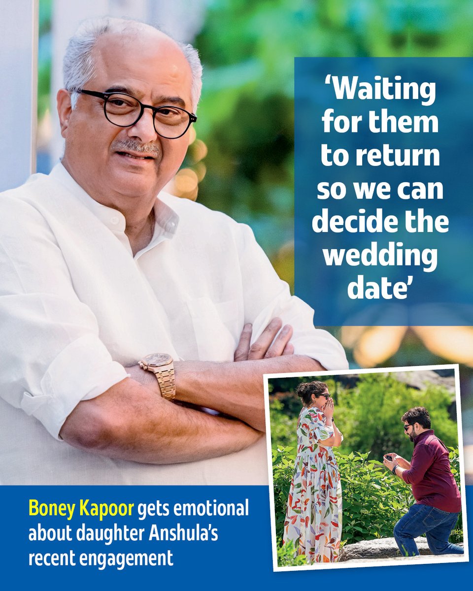 BombayTimes (@bombaytimes) on Twitter photo #BoneyKapoor beams with joy as daughter #AnshulaKapoor gets engaged to longtime boyfriend #RohanThakkar. Calling it the âbest newsâ heâs heard in a while
Read: shorturl.at/07SHd
<a href="/BoneyKapoor/">Boney Kapoor</a> <a href="/anshulakapoor/">Anshula Kapoor</a> #Bollywood #BoneyKapoor beams with joy as daughter #AnshulaKapoor gets engaged to longtime boyfriend #RohanThakkar. Calling it the âbest newsâ heâs heard in a while
Read: shorturl.at/07SHd
<a href="/BoneyKapoor/">Boney Kapoor</a> <a href="/anshulakapoor/">Anshula Kapoor</a> #Bollywood