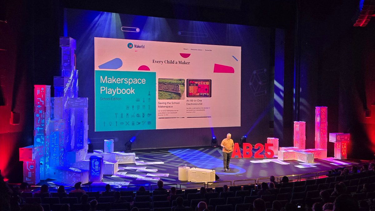 Brandon Prentice (@prentice_fablab) on Twitter photo Love seeing Dale Dougherty from <a href="/makerfaire/">Maker Faire</a> bring up the importance of U.S.A's Industrial Arts & it being the precursor to makerspace's "Innovative Arts"
#Fab25 #FabLab #makerspace #makerfaire Love seeing Dale Dougherty from <a href="/makerfaire/">Maker Faire</a> bring up the importance of U.S.A's Industrial Arts & it being the precursor to makerspace's "Innovative Arts"
#Fab25 #FabLab #makerspace #makerfaire