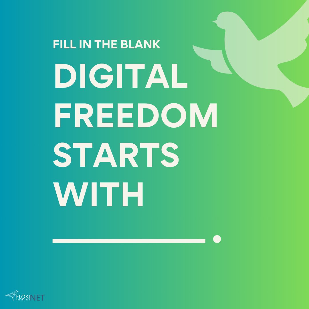 FlokiNETehf's tweet image. Drop your answer below 👇

#privacyfirst #FlokiNET #nosurveillance