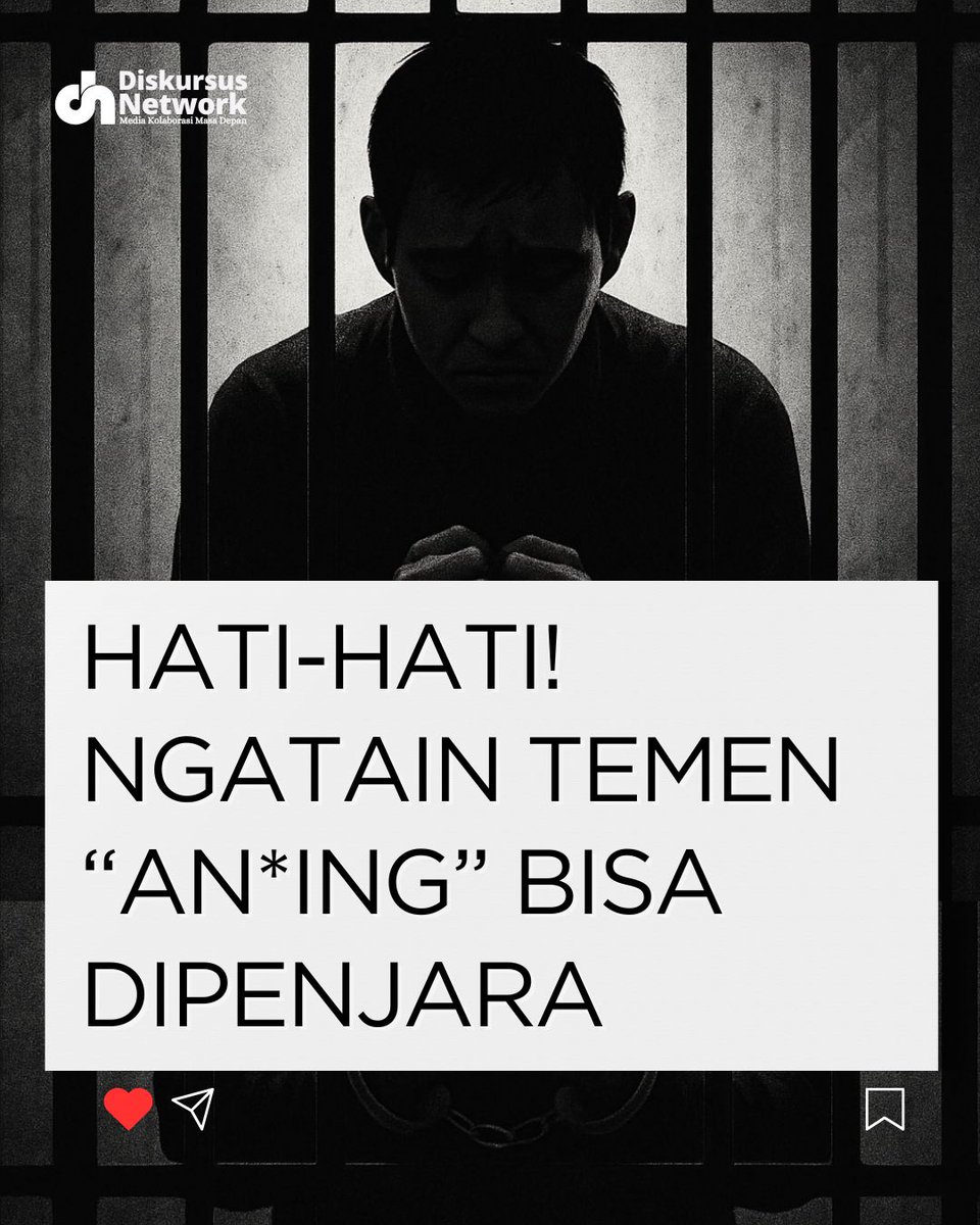 DiskursusNet's tweet image. Sekarang, hati-hati mulutnya fren, daripada kesebut dikit dipenjara 4 bulan gimana?

#diskursusnetwork #teman