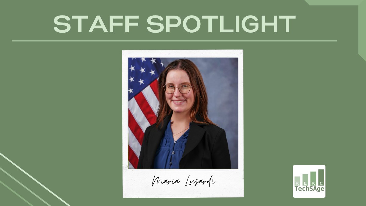 TechSAgeRERC's tweet image. July Staff Spotlight: Maria Lusardi is a Ph.D. student in Computer Science @UofIllinois @siebelschool . She's part of the TechSAge team developing Waybot – a robotic wayfinding assistant for people aging with vision impairment.
Learn more about Maria ➡️ TechSAgeRERC.org