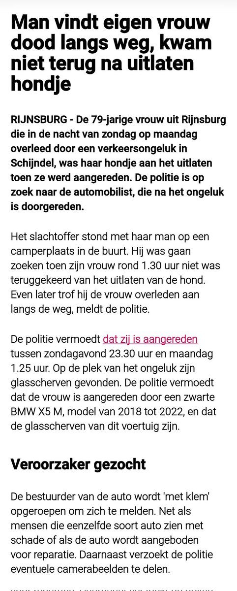 Dodelijke aanrijding met vluchtmisdrijf in Schijndel