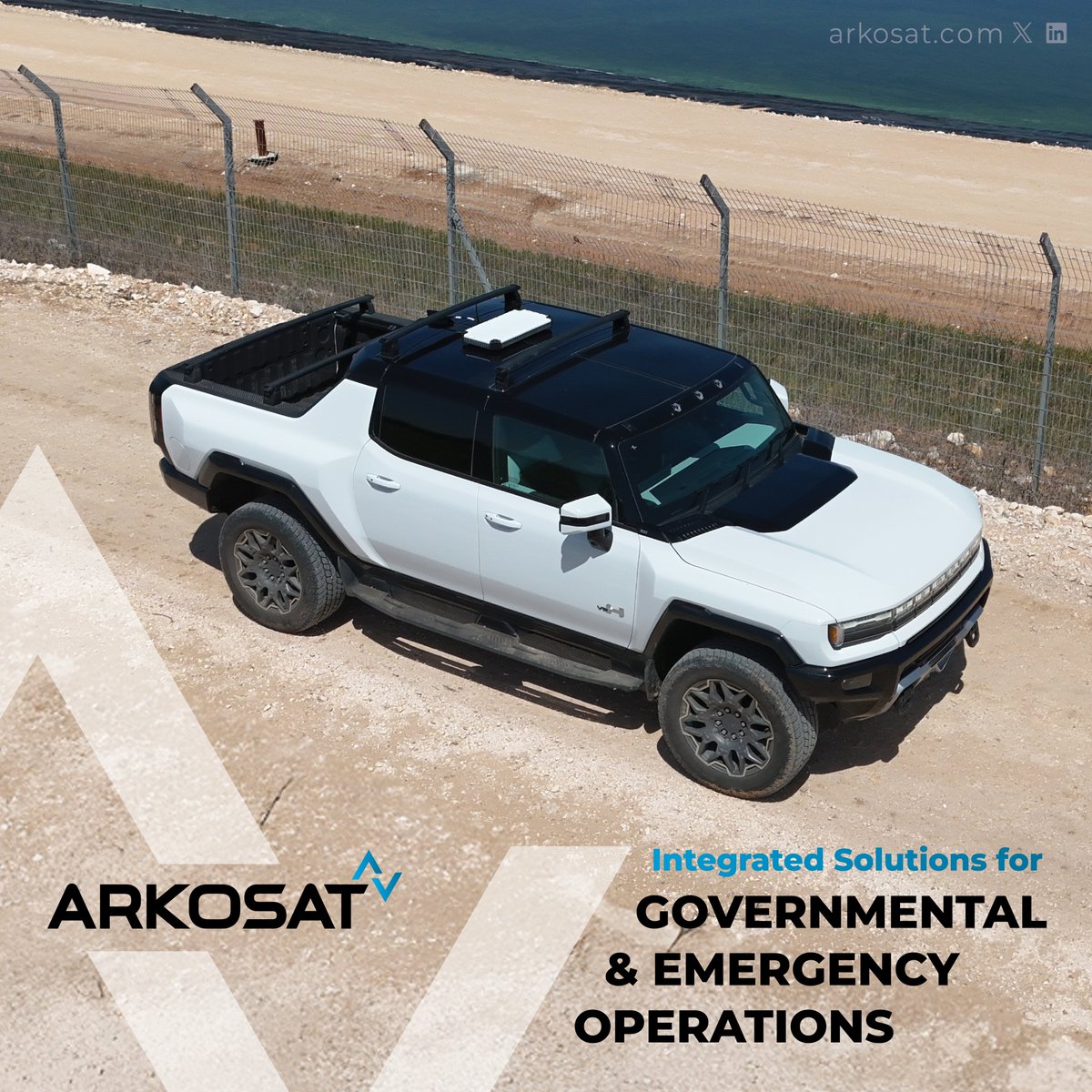 ARKOSAT's tweet photo. ARKOSAT’s one-stop-shop solutions guarantee that all aspects of satellite communication are covered, from network planning through end-user terminal integration and network management.
Whether in routine fleet management, emergency management, or operational public service, ARKOSAT provides a fully integrated communication system that is tailor-made for the specific needs of our clients (MSS/ M2M/ PTT/ PTP, etc.).

#DefenseTech #SatelliteCommunication #MissionCritical #Connectivity