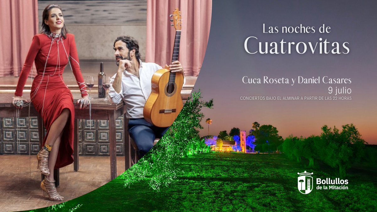 🎶Dos almas, dos raíces… una sola emoción.

💃 Fado y flamenco se funden en la innovadora propuesta de Cuca Roseta &amp; Daniel Casares, un concierto único dentro de #LasNochesDeCuatrovitas2025 ✨

➕ t.ly/HnTuq