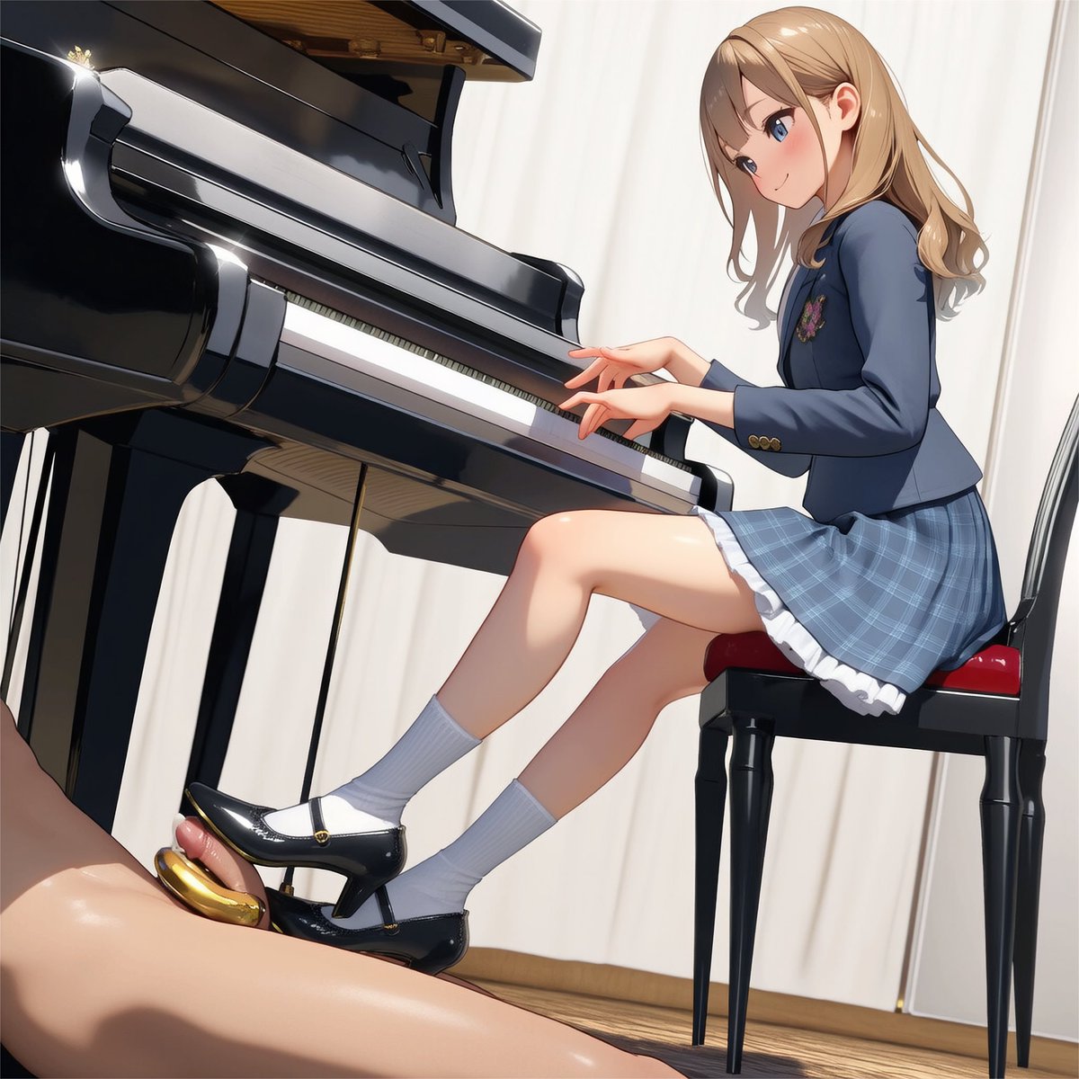 つい先日までこの構図を出す事にすら難儀していたのに、いざ出来るとなるとしっかりペダルの上に乗った逸物を踏んで欲しいと思ってしまう…人間は贅沢ものです。