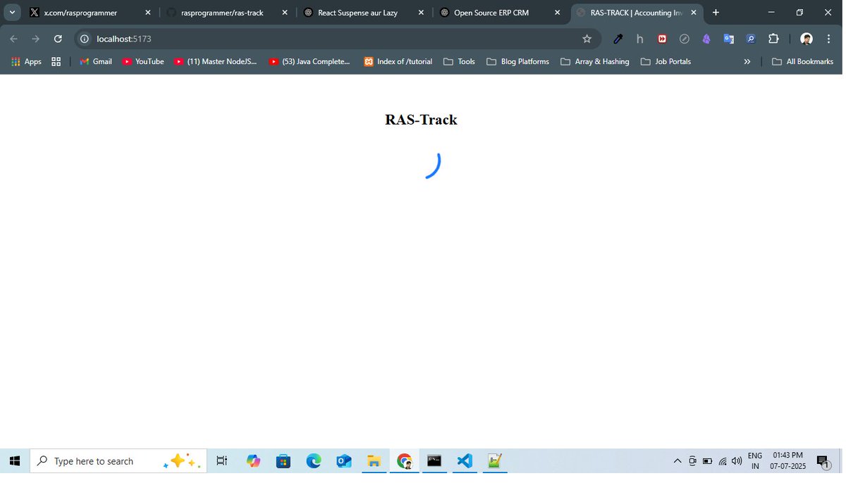 rasprogrammer's tweet image. Loading Spinner is now integrating in ras-track project.
github.com/rasprogrammer/…