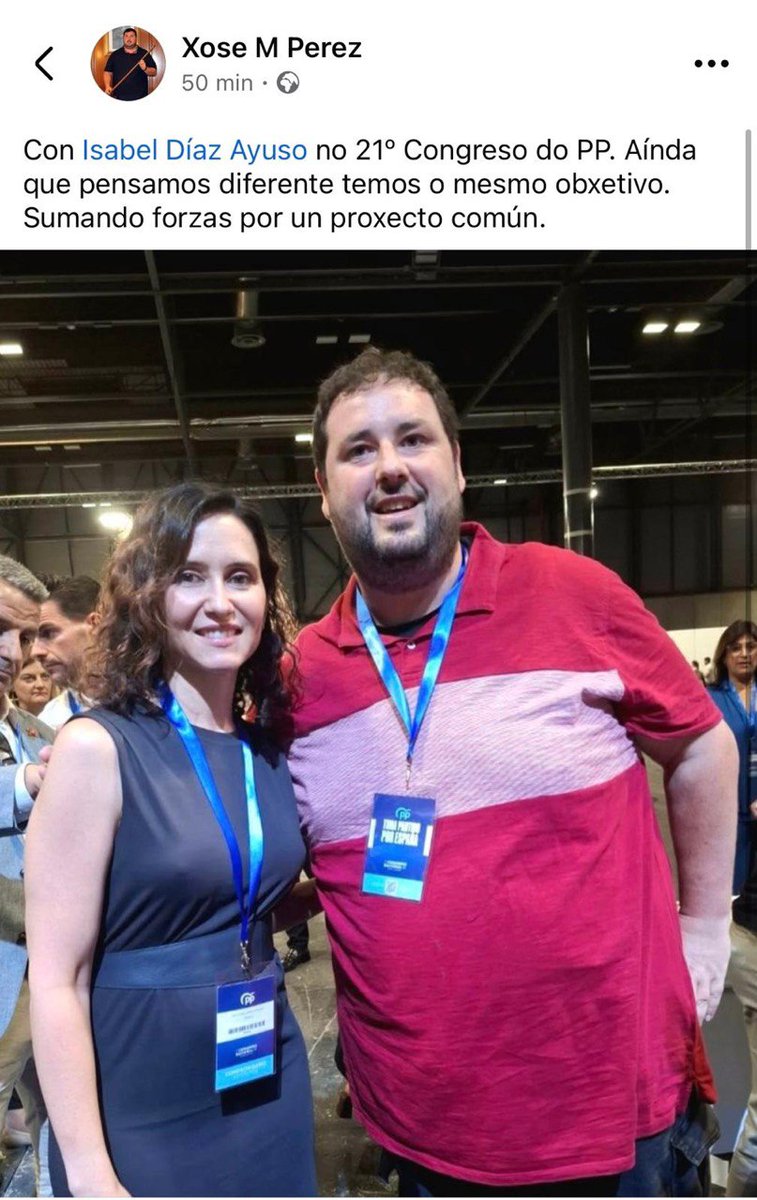 A ética e a coherencia, desapareceron  desde que un independentista de esquerda convertido en alcalde comeza a militar no PP. Moito noxo caer tan baixo polo poder e quen sabe porqué máis.