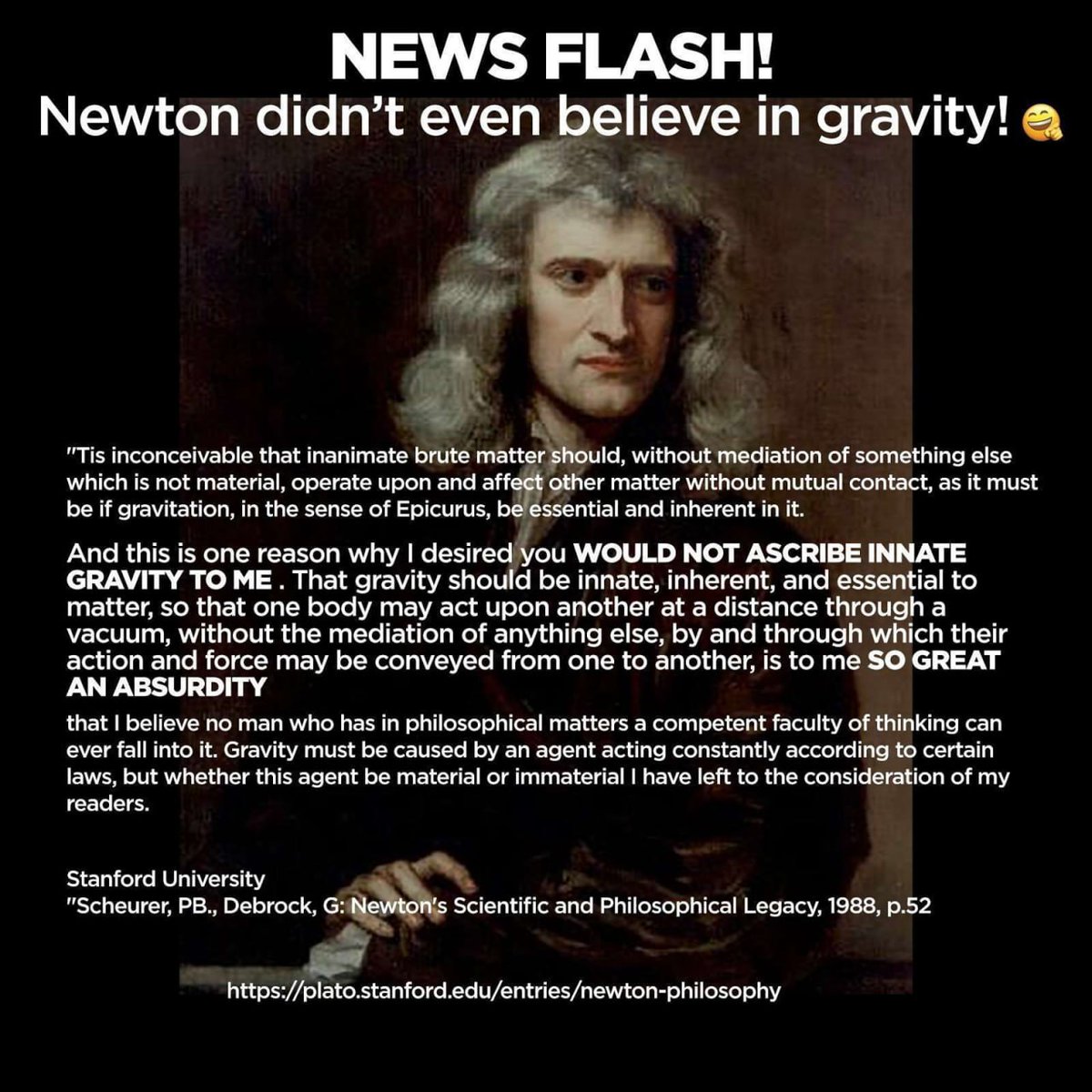 Newton didn’t believe in gravity—he called it absurd that objects could pull on each other through empty space. He described the math, but even he knew the cause was unknown. Modern science turned his doubts into dogma. They’re hiding the real forces.