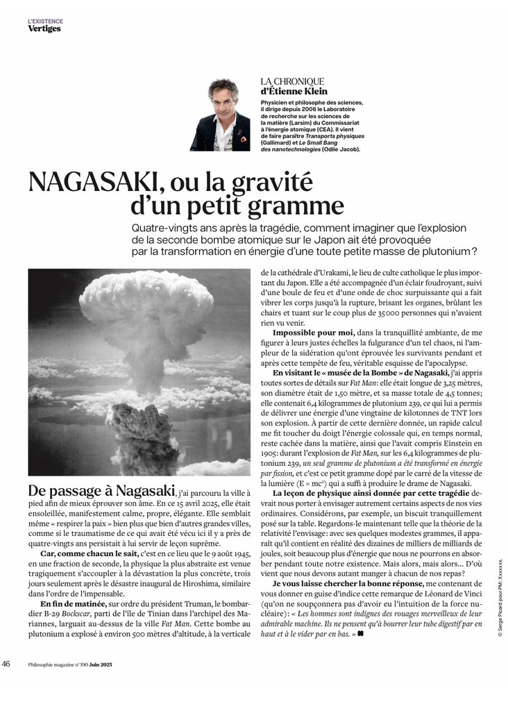 Etienne KLEIN (@etienneklein) on Twitter photo 