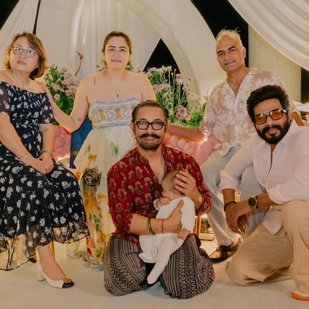#AamirKhan recently visited Hyderabad to name the daughter of actor-producer #VishnuVishal and badminton player #JwalaGutta. The couple shared heartwarming family pictures on social media and expressed their gratitude towards the superstar. Aamir named their daughter Mira.