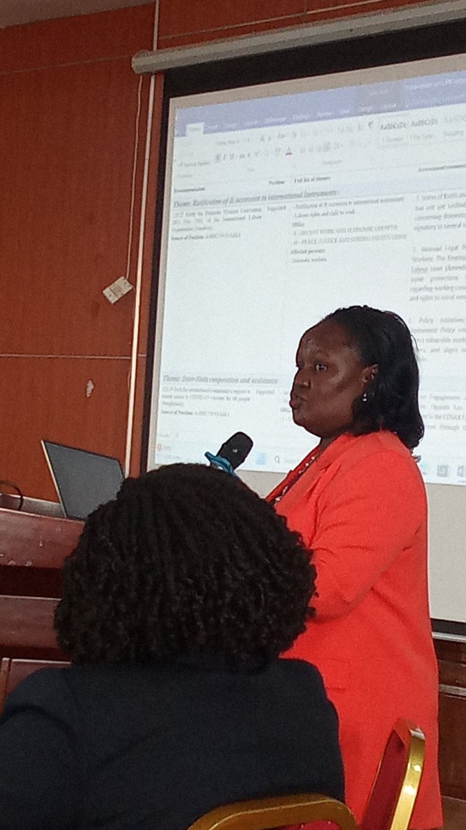 Jackson Ashburg Odng (@jacksonodng) on Twitter photo " i want to commend <a href="/UHRC_UGANDA/">Uganda Human Rights Commission (UHRC)</a> for organising such an event and starting this process early. I suggest we should organise more of such conferences to help inform citizens that we are engaging in a diplomatic process " Ms Annie Nyakato from Ministry of Foreign affairs " i want to commend <a href="/UHRC_UGANDA/">Uganda Human Rights Commission (UHRC)</a> for organising such an event and starting this process early. I suggest we should organise more of such conferences to help inform citizens that we are engaging in a diplomatic process " Ms Annie Nyakato from Ministry of Foreign affairs