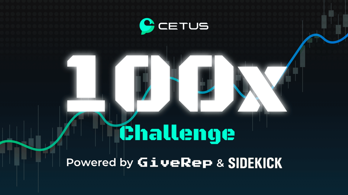 Isratjahan358's tweet photo. 🐋 Registration for the Cetus 100× Challenge is now open!

GiveRep is proud to support 
@CetusProtocol
 with community mindshare tracking for #Cetus100x through a dedicated loyalty program.
Quote

Jun 10
🐋 The Cetus 100x Challenge is HERE
Can you turn 30 SUI into 3,000 SUI? https://t.co/MYryI5VKNE