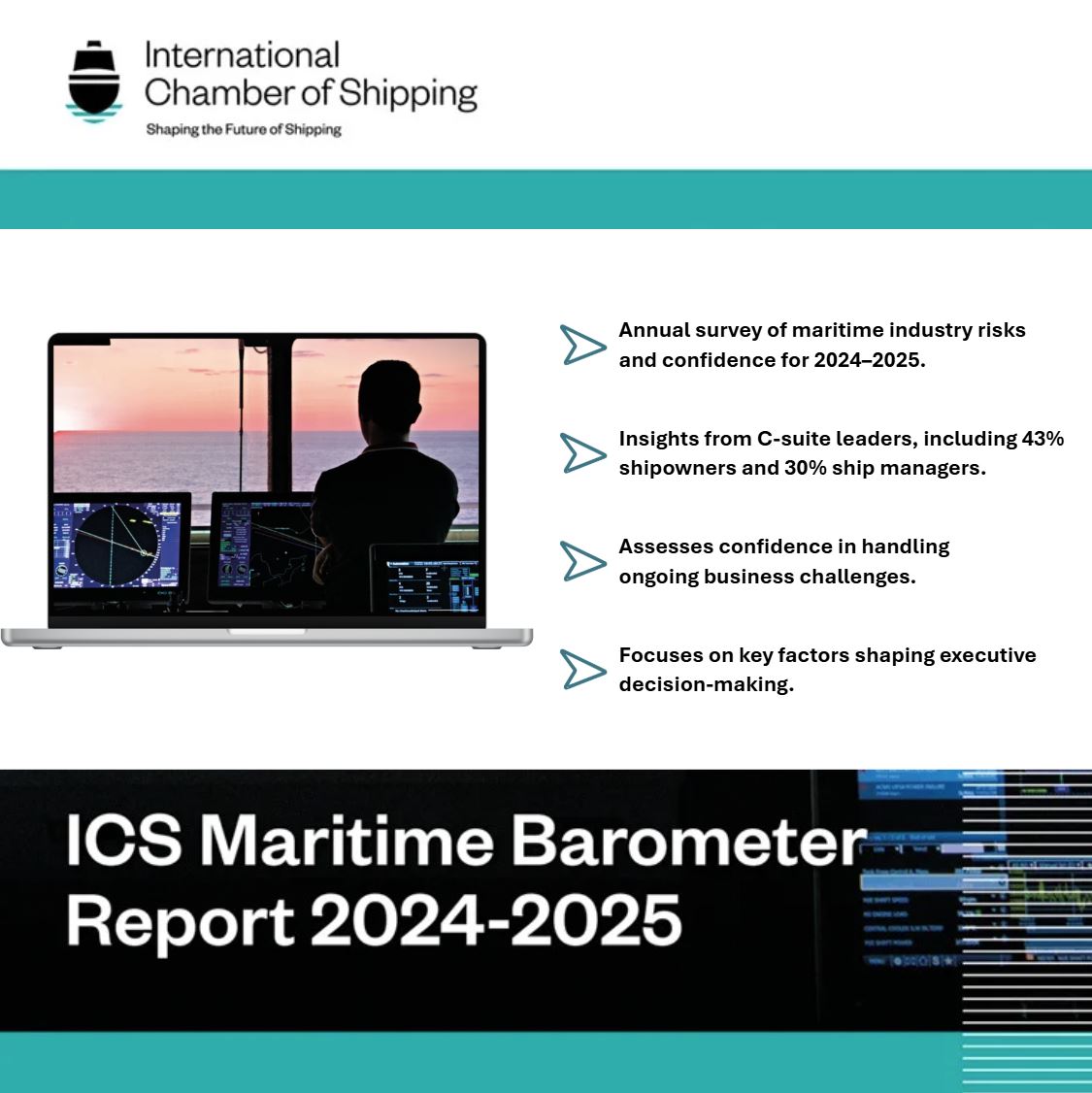 The  ICS Maritime Barometer Report 2024–2025 was launched last month and identifies key industry concerns in the maritime industry.