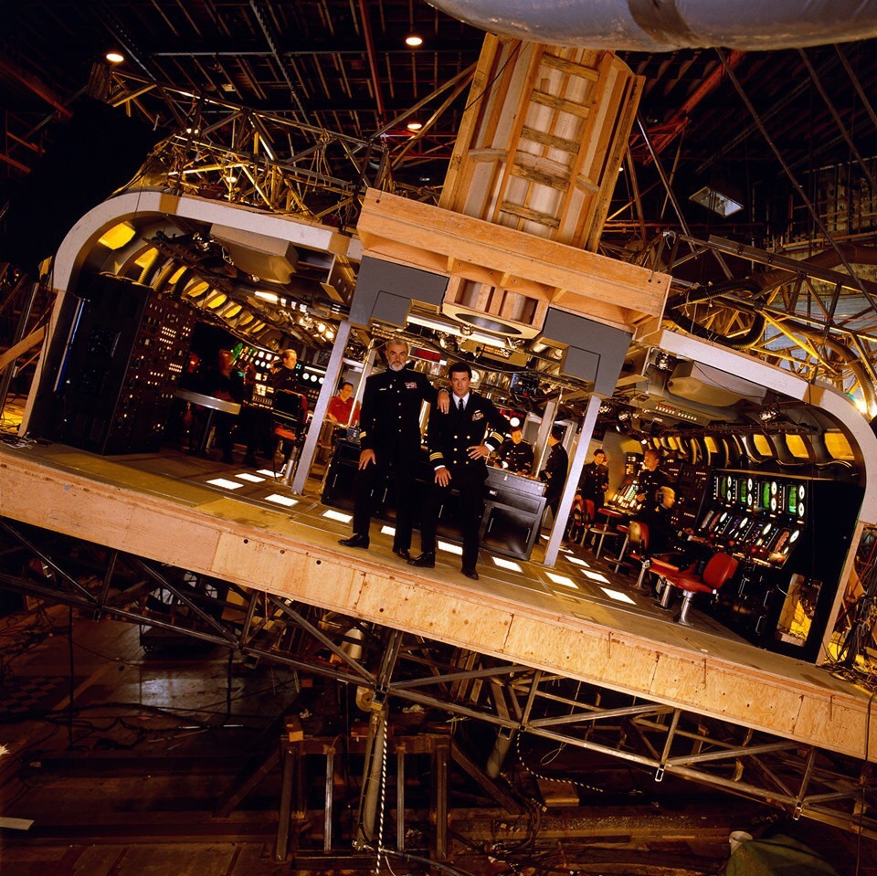 PhilipKAllan's tweet image. Sean Connery and Alec Baldwin on the set of The Hunt for Red October
#Coldwar #Submarines #Movies