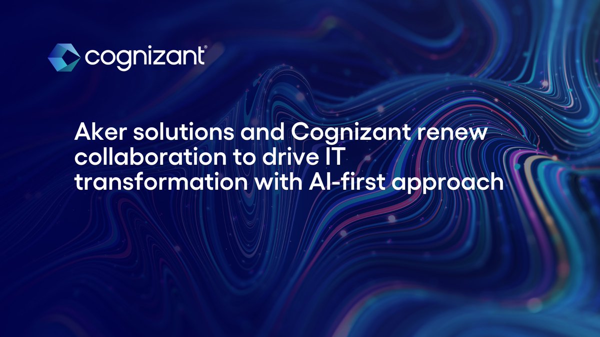 We are extending our partnership with Aker Solutions!

With Cognizant Neuro®, we’re driving AI-led IT transformation to boost agility, security &amp; efficiency in the energy sector.

Read more: cogniz.at/3TqWv76

#BeCognizant cogniz.at/3IclYP1