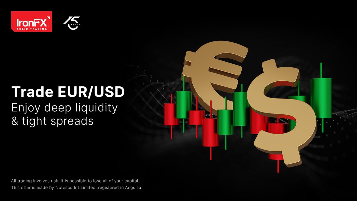 Looking for a fast-moving, low-cost pair to trade? 💱⚡ #EURUSD is one of  the most popular currency pairs worldwide and with us, you get tight  spreads, fast execution and deep liquidity across, image size:1200x675