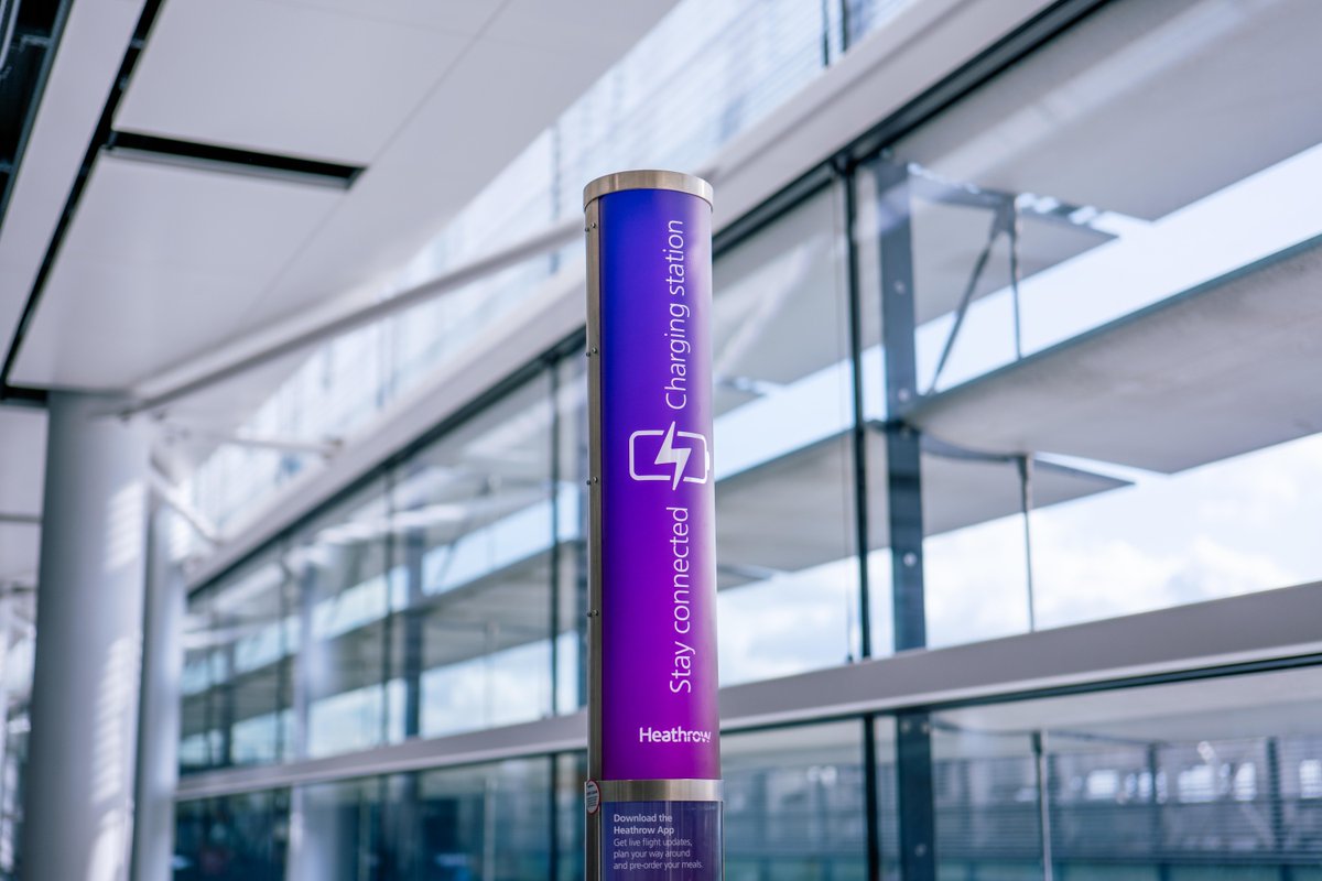 We know how important it is to stay connected during your travels, so if your device is running low, recharge at our free Power Pole charging stations.⚡️🔋

Find out more handy Heathrow hacks at Heathrow.com/heathrow-blog/…