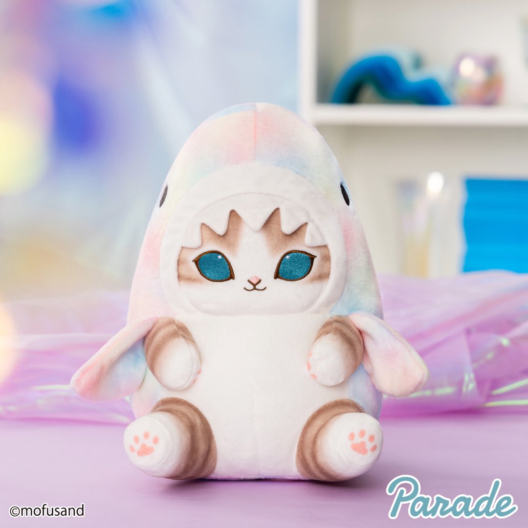 まとめ売り【モフサンドmofusand】パステルサメにゃん BIG 2種×2 🌟プライズ情報🌟 『mofusand パステルサメにゃんBIGぬいぐるみ』 7月