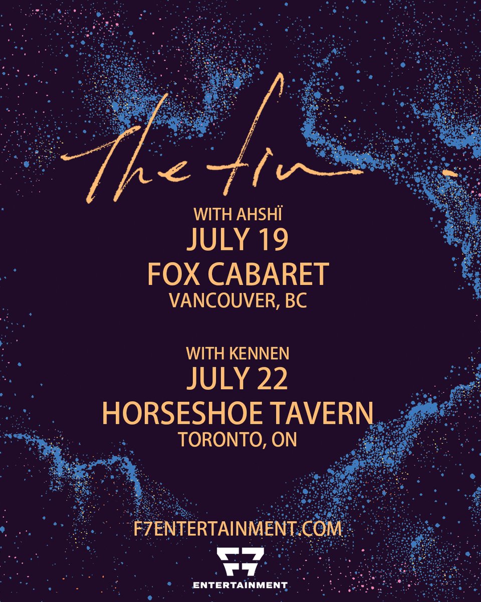 Just announced: 
Ahshï and Kennen (<a href="/kennenband/">Kennen</a>) are joining the Canada shows of our North America Tour 2025.

#Thefin #Canada #Tour2025